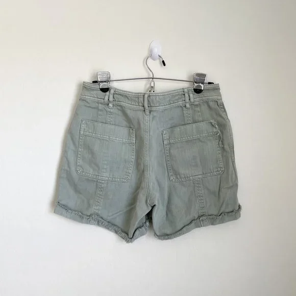 Anthropologie Green Wilder Utility Shorts Size 28 - Picture 3 of 10